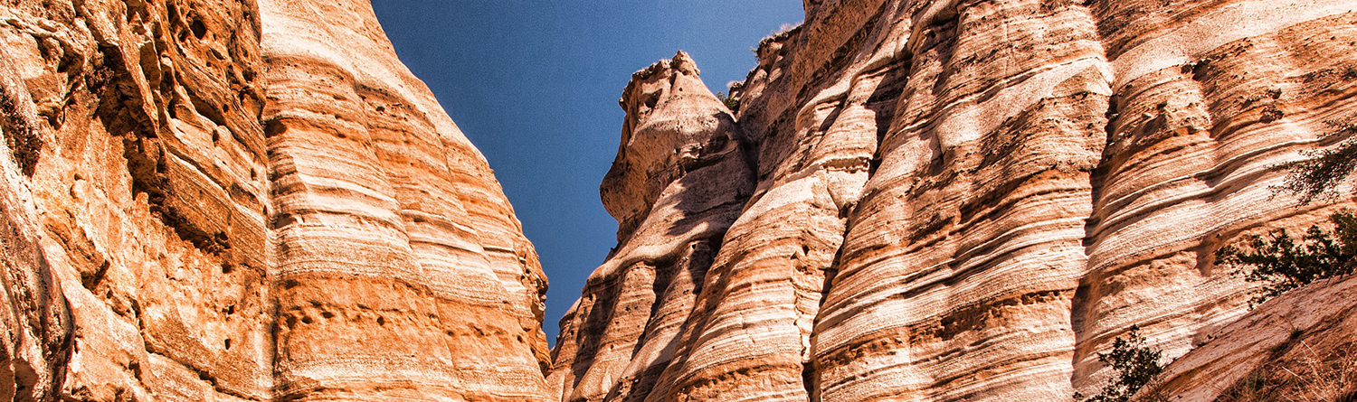 Striped rocks of a canyon