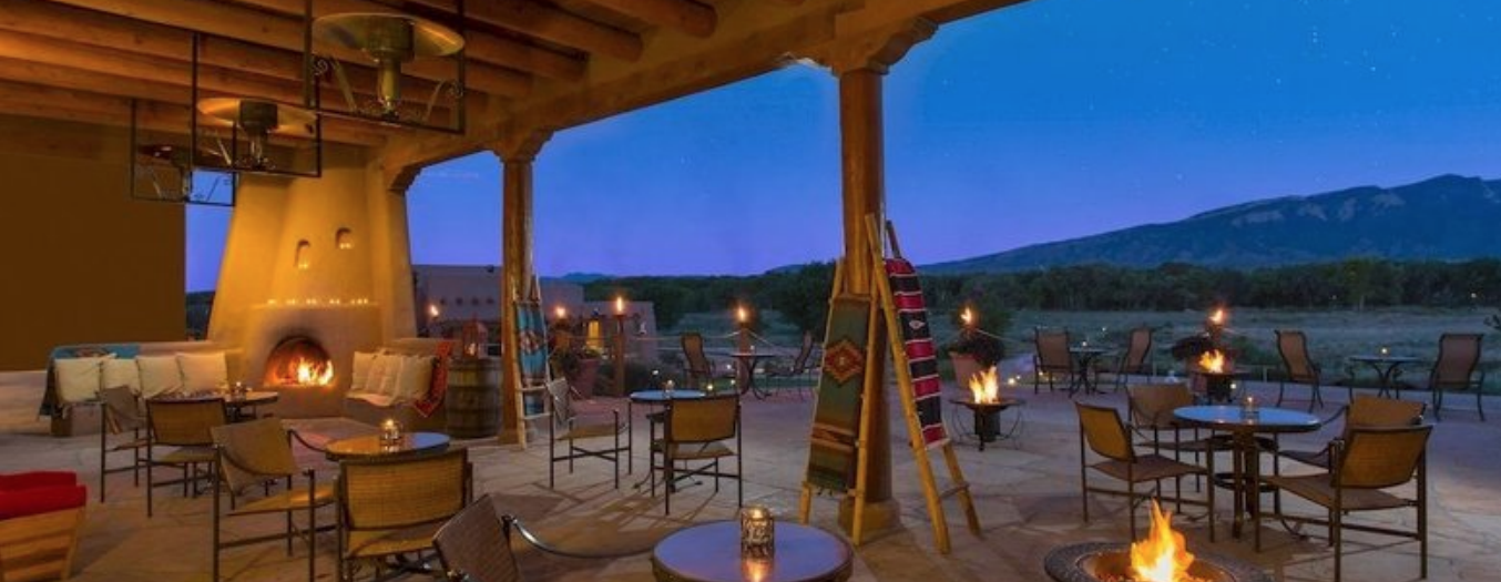 Tamayo Patio overlooking the Sandia